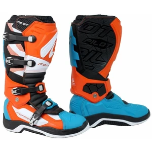 Forma Boots Pilot White/Orange/Aqua 39 Botas de moto