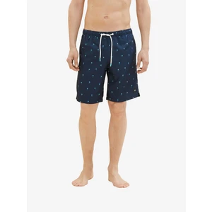 Dark blue mens patterned swimwear Tom Tailor - Men