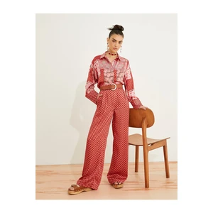 Koton Pleated Palazzo Pants with Pocket