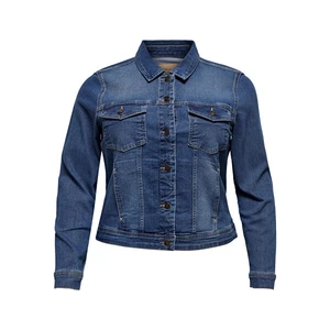 ONLY CARMAKOMA Dámska džínsová bunda CARWESPA 15224741 Medium Blue Denim 3XL