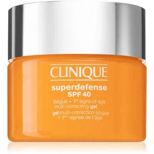Clinique Superdefense™ SPF 40 Fatigue + 1st Signs of Age Multi Correcting Gel krém proti prvým známkam starnutia pre všetky typy pleti SPF 40 30 ml