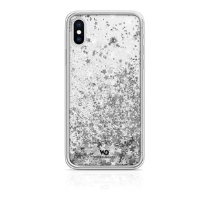 White Diamonds Sparkle Case Clear iPhone X/Xs, Silver Stars