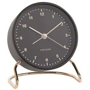 KARLSSON Budík Clock Stylish – černá