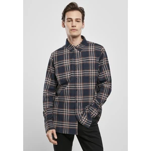 Checked Campus Shirt Darkblue/rustred