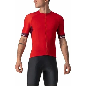 Castelli Entrata VI Jersey Red/Bordeaux/Ivory S