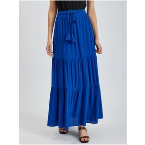 Orsay Blue Ladies Maxi Skirt - Ladies