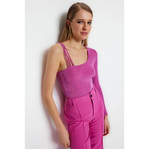 Trendyol Lilac Knitted Snap Fastener Body