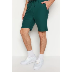 Trendyol Men's Green Regular Fit See-through See-through Shorts With Creases