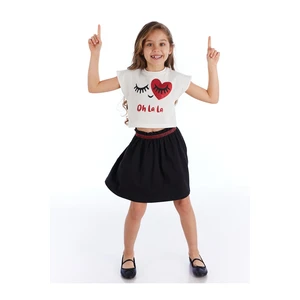 Mushi Oh La La Glittery Girls Skirt Set