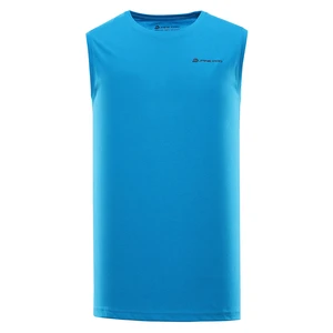 Men's quick-drying tank top ALPINE PRO QARET neon atomic blue