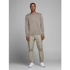 Light brown men's sweater Jack & Jones Leo - Men