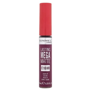 Rimmel Lasting Mega Matte ľahký tekutý matný rúž 16h odtieň Rock Me Purple 7,4 ml