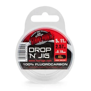 Fox rage fluorocarbon strike point drop n jig line 40 m - 0,18 mm 5,67 lb