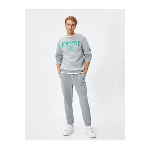 Koton Jogger Sweatpants with Lace-Up Waist, Pocket Detailed.