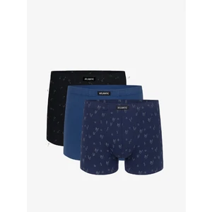 Boxer shorts Atlantic 3MH-025 A'3 S-3XL black-blue-c.blue 06