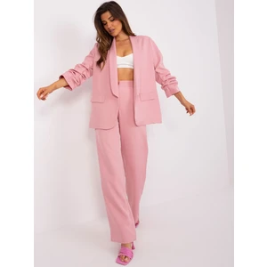 Light pink lady's oversize jacket