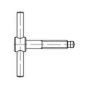 Křídlový šroub TOOLCRAFT 137857, N/A, M20, 90 mm, ocel, 1 ks