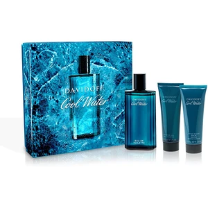 Davidoff Cool Water Man - EDT 125 ml + sprchový gel 75 ml + balzám po holení 75 ml