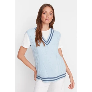 Trendyol Sweater Vest - Blue - Regular fit