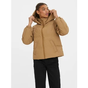 Brown winter jacket VERO MODA Noe - Women