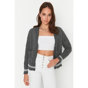 Trendyol Cardigan - Gray - Regular fit