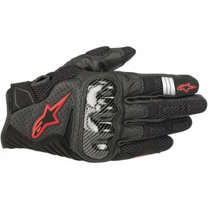 Alpinestars SMX-1 Air V2 Gloves Black/Red Fluorescent M Guantes de moto