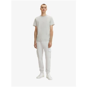 Light Grey Men's Sweatpants with Tom Tailor Pockets - Men's