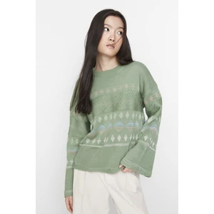 Trendyol Sweater - Khaki - Regular fit