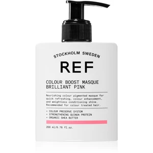 REF Colour Boost Masque jemná vyživujúca maska bez permanentných farebných pigmentov BRILLIANT PINK 200 ml