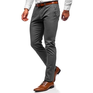 Pantaloni chinos grafit bărbati Bolf 1143