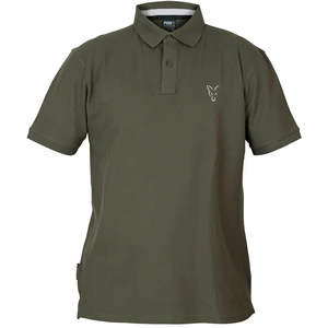 Fox tričko collection green silver polo shirt-veľkosť s