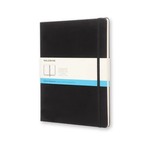 Moleskine - zápisník - tvrdý, tečkovaný, černý XL