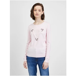 Light Pink Women's Sweatshirt Guess Ines - Women