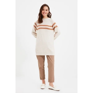 Trendyol Stone Crew Neck Knitwear Sweater