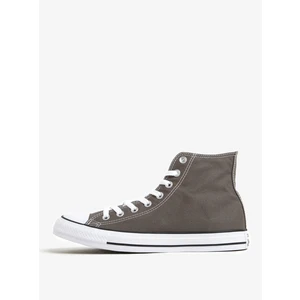 Šedé pánské kotníkové tenisky s logem Converse Chuck Taylor All S - Pánské