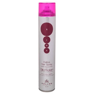 Kallos Silk Protein Hair Spray Extra Strong Hold mocno utrwalający lakier do włosów 750 ml