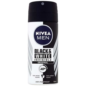 Nivea Men Invisible Black & White antiperspirant v spreji pre mužov 100 ml