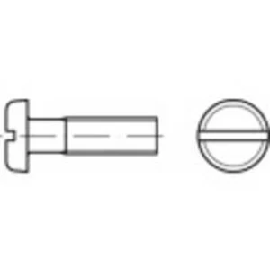 Šrouby s plochou hlavou TOOLCRAFT 1059910, N/A, M4, 12 mm, nerezová ocel, 1000 ks