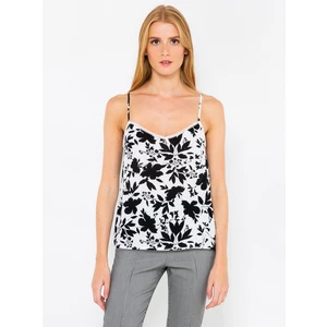 Black-and-white patterned tank top CAMAIEU - Women