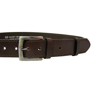 Penny Belts Pánský kožený opasek 25-1-40 brown 100 cm