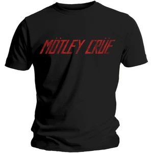 Motley Crue T-Shirt Unisex Distressed Logo Schwarz S