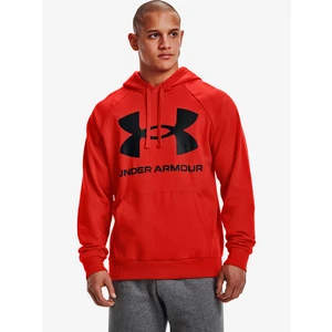 Under Armour Rival Fleece Big Logo HD Pánská mikina 1357093-839 Radiant Red S