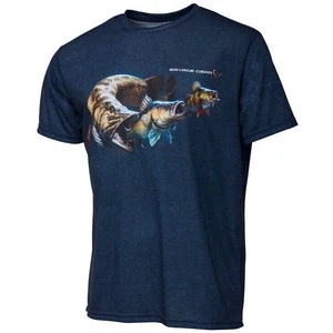 Savage gear tričko cannibal tee blue - s