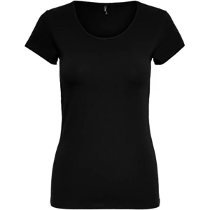 Black Basic T-Shirt ONLY Live Love - Women