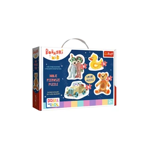 Baby puzzle Dobrou noc, Treflíci Milé děti 4v1