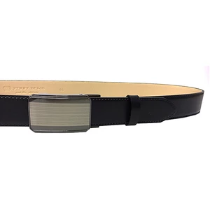 Penny Belts Pánský kožený společenský opasek 35-020-A11 Černý 115 cm