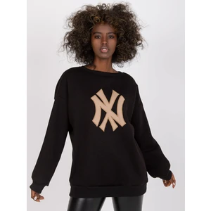 Black one size sweatshirt without Auriane hood