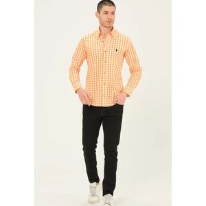 G756 DEWBERRY MEN'S SHIRT-ORANGE