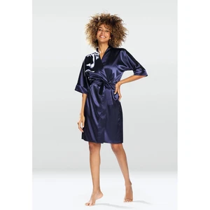 DKaren Woman's Housecoat 100 Navy Blue