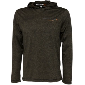 Savage gear mikina fighter stretch hoodie burnt olive melange - l